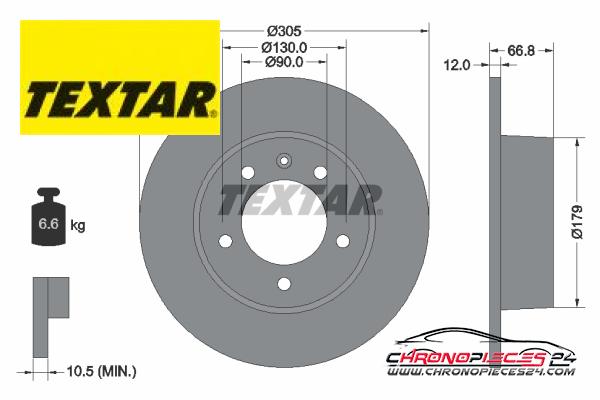 Achat de TEXTAR 92111203 Disque de frein pas chères