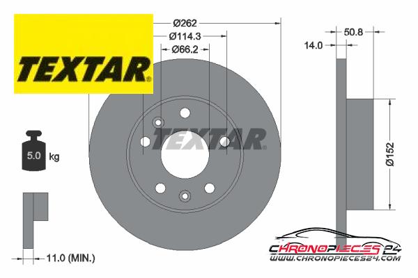 Achat de TEXTAR 92102900 Disque de frein pas chères