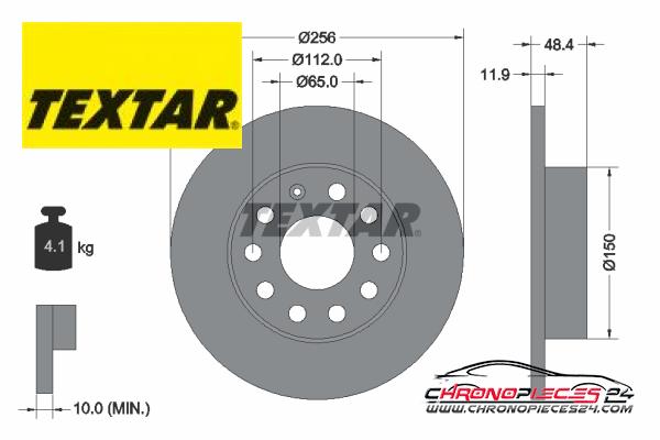 Achat de TEXTAR 92121103 Disque de frein pas chères