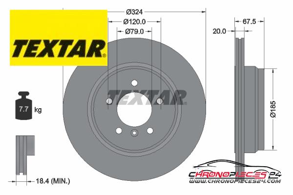 Achat de TEXTAR 92123103 Disque de frein pas chères