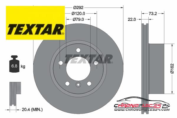 Achat de TEXTAR 92132805 Disque de frein pas chères