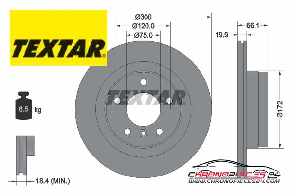 Achat de TEXTAR 92133003 Disque de frein pas chères