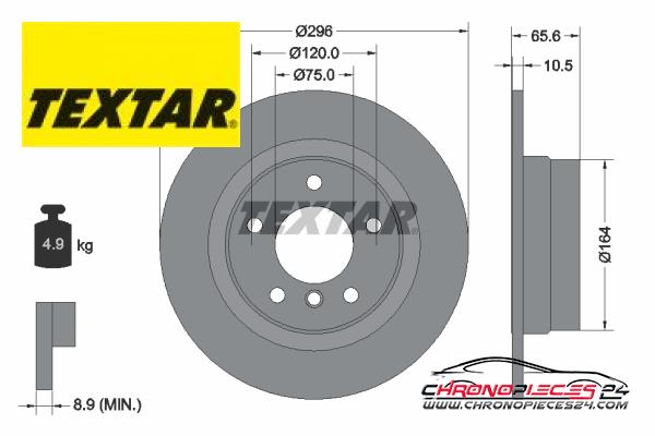 Achat de TEXTAR 92133103 Disque de frein pas chères