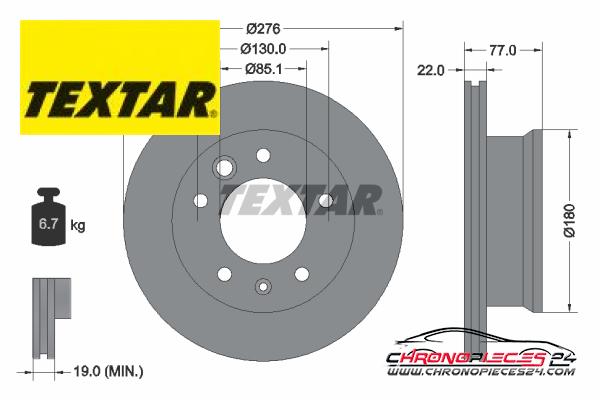 Achat de TEXTAR 92131503 Disque de frein pas chères