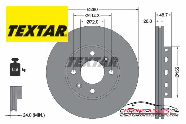 Achat de TEXTAR 92131700 Disque de frein pas chères