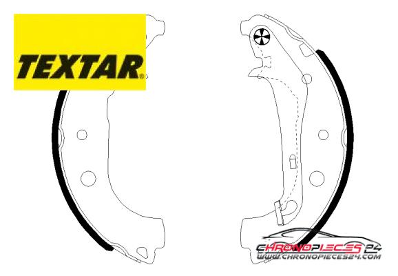 Achat de TEXTAR 91081600 Jeu de mâchoires de frein pas chères