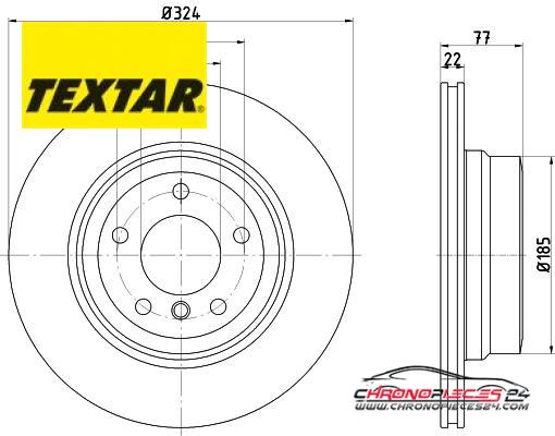 Achat de TEXTAR 92201903 Disque de frein pas chères