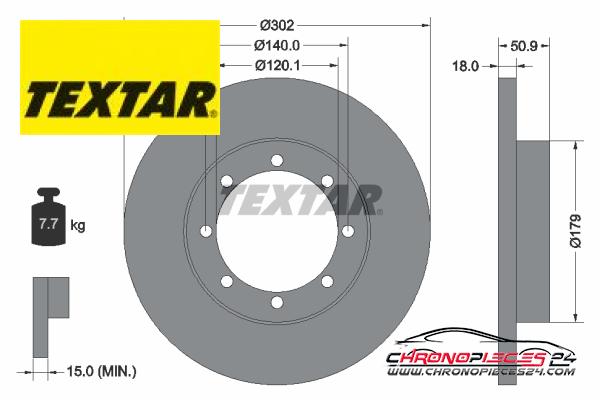 Achat de TEXTAR 92230803 Disque de frein pas chères