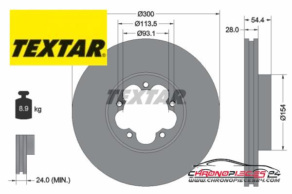 Achat de TEXTAR 92231500 Disque de frein pas chères