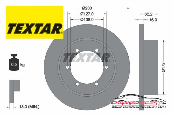 Achat de TEXTAR 92308500 Disque de frein pas chères