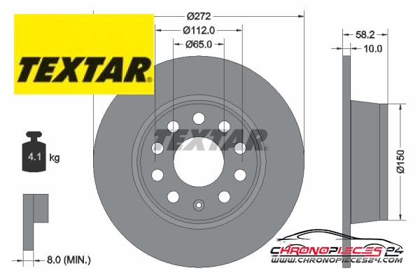 Achat de TEXTAR 92300003 Disque de frein pas chères