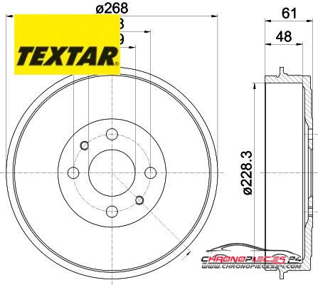 Achat de TEXTAR 94014000 Tambour de frein pas chères