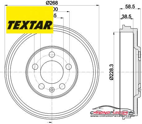 Achat de TEXTAR 94046000 Tambour de frein pas chères