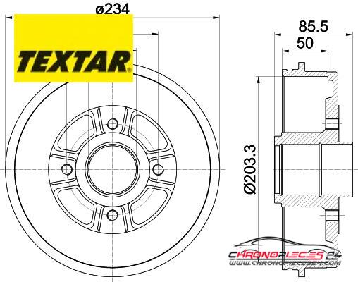 Achat de TEXTAR 94019600 Tambour de frein pas chères