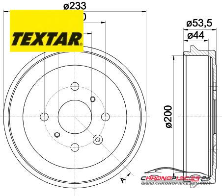 Achat de TEXTAR 94026500 Tambour de frein pas chères