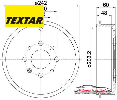 Achat de TEXTAR 94027600 Tambour de frein pas chères