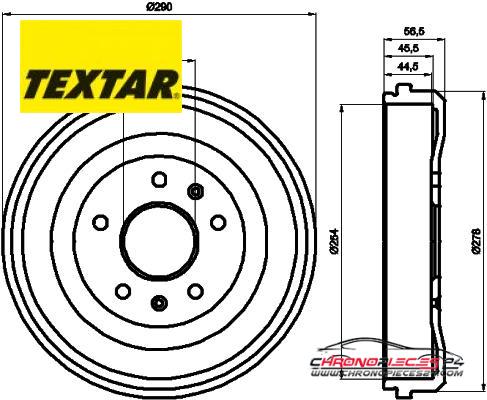 Achat de TEXTAR 94030900 Tambour de frein pas chères