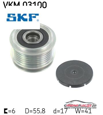 Achat de SKF VKM 03100 POULIE A ROUE LIBRE pas chères