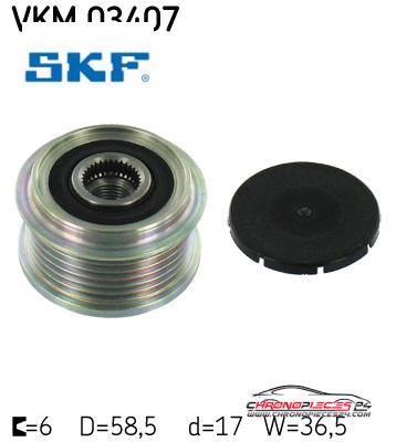 Achat de SKF VKM 03407 POULIE ROUE LIBRE D' pas chères