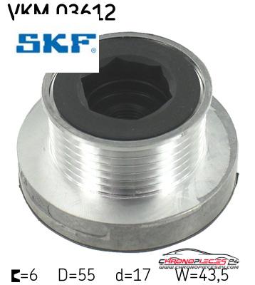 Achat de SKF VKM 03612 POULIE A ROUE LIBRE pas chères