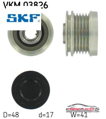 Achat de SKF VKM 03826 POULIE A ROUE LIBRE pas chères