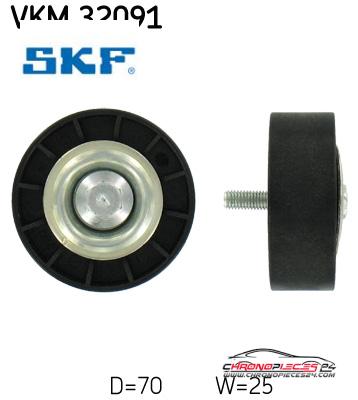 Achat de SKF VKM 32091 GALET COURROIE AUX P pas chères