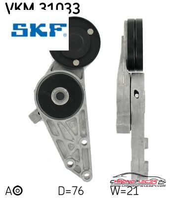 Achat de SKF VKM 31033 GALET COUR AUXIL VW pas chères