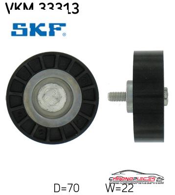 Achat de SKF VKM 33313 GALET COURROIE AUX P pas chères