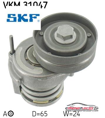 Achat de SKF VKM 31047 GALET ACC VW A3,GOL, pas chères