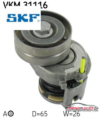 Achat de SKF VKM 31116 GALET COURROIE AUXIL pas chères