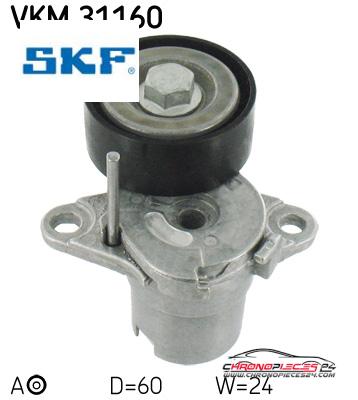 Achat de SKF VKM 31160 GALET COURROIE AUXIL pas chères