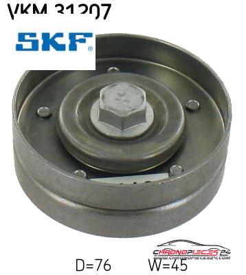 Achat de SKF VKM 31207 GALET AUXIL VW LEO O pas chères