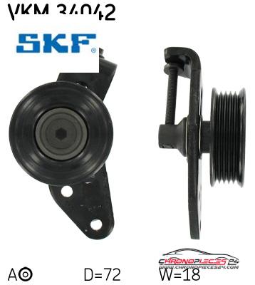 Achat de SKF VKM 34042 GALET COUR AUX FORD pas chères