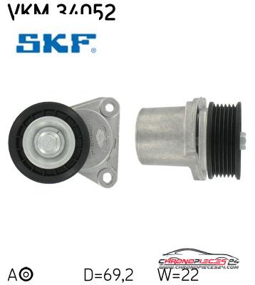 Achat de SKF VKM 34052 GALET COURROIE AUX F pas chères