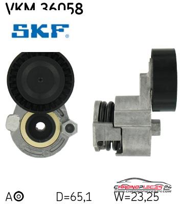 Achat de SKF VKM 36058 GALET COURROIE AUX pas chères