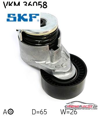 Achat de SKF VKM 36058 GALET COURROIE AUX pas chères