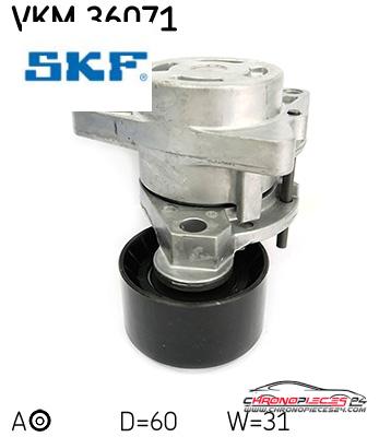 Achat de SKF VKM 36071 GALET COURROIE AUX M pas chères