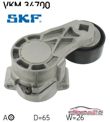 Achat de SKF VKM 34700 GALET COURROIE AUX P pas chères