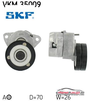 Achat de SKF VKM 35009 GALET COUR AUX OPEL pas chères