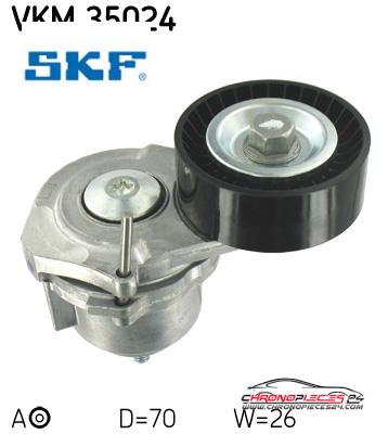 Achat de SKF VKM 35024 GALET COURROIE AUXIL pas chères