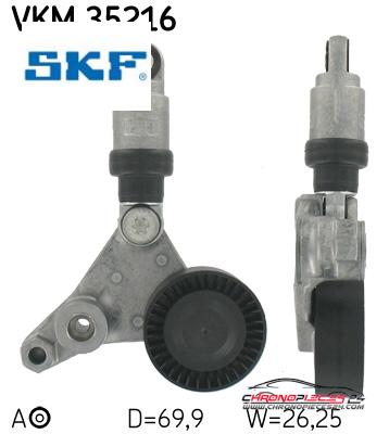 Achat de SKF VKM 35216 GALET COUR AUX OPEL pas chères