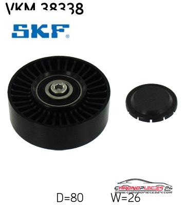 Achat de SKF VKM 38338 GALET ENROULEUR D'AC pas chères