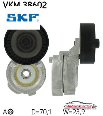 Achat de SKF VKM 38602 GALET COURROIE AUXIL pas chères