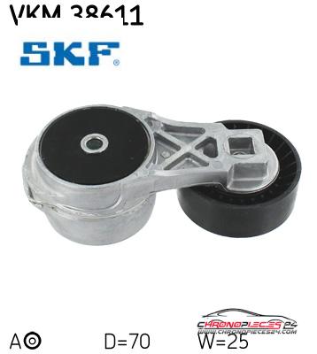 Achat de SKF VKM 38611 GALET TENDEUR D'ACCE pas chères