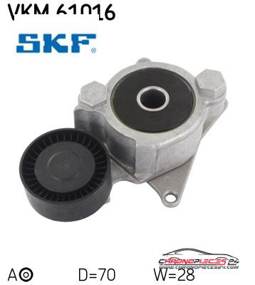 Achat de SKF VKM 61016 GALET COURROIE AUXIL pas chères