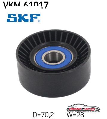 Achat de SKF VKM 61017 GALET COURROIE AUXIL pas chères