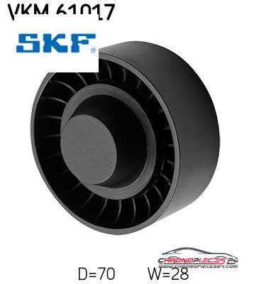 Achat de SKF VKM 61017 GALET COURROIE AUXIL pas chères