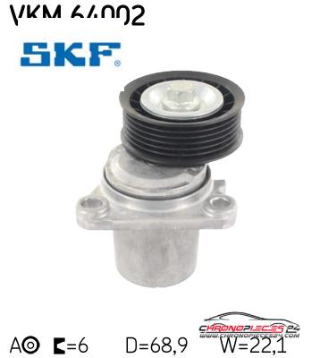 Achat de SKF VKM 64002 GALET COURROIE AUXIL pas chères