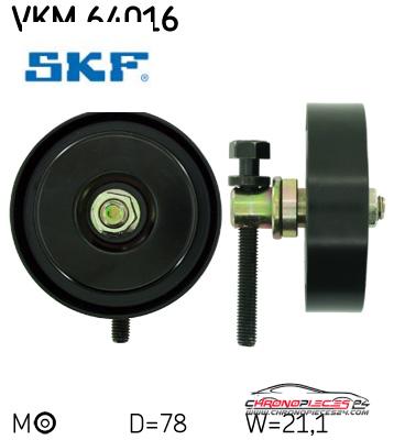 Achat de SKF VKM 64016 GALET COURROIE AUXIL pas chères