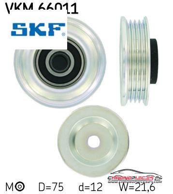 Achat de SKF VKM 66011 GALET COURROIE AUXIL pas chères